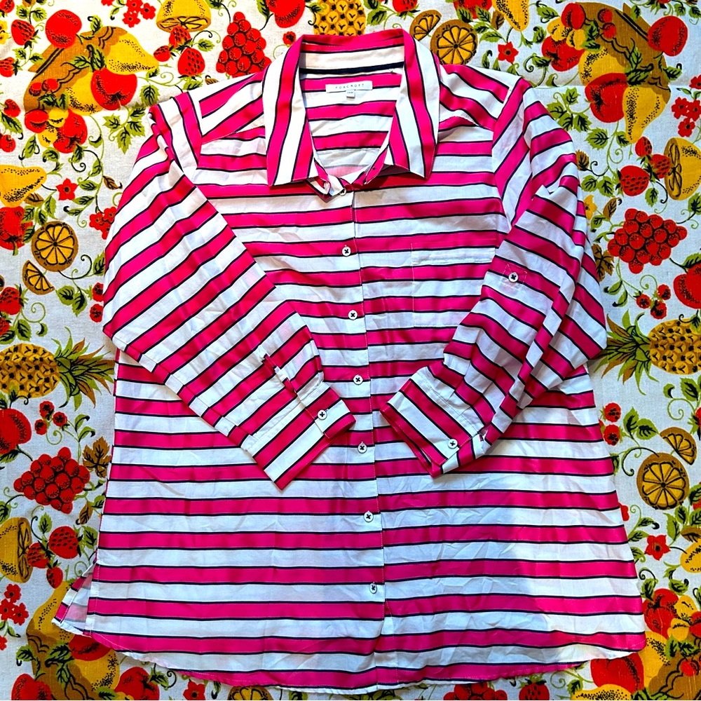 Foxcroft Button Down Top
